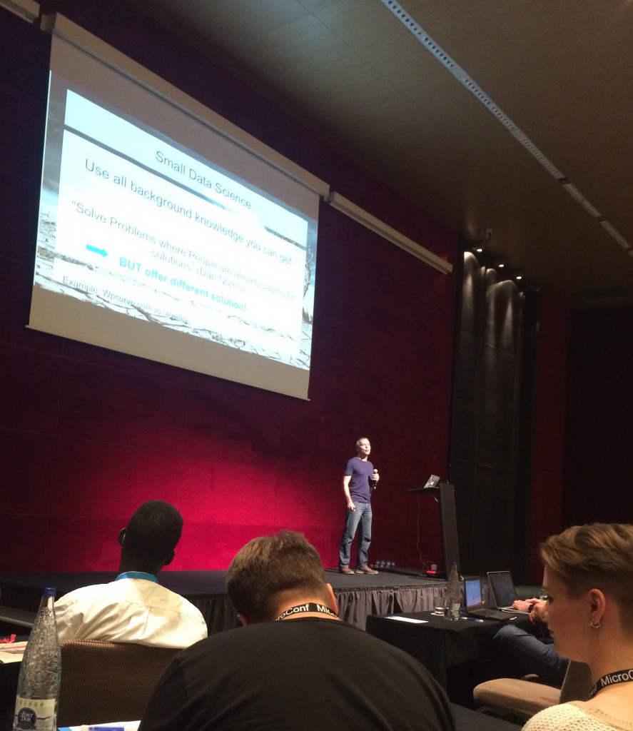 Small Data Science talk at Microconf Europe 2015